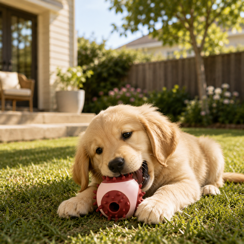 Treat Dispenser Teething Ball-2