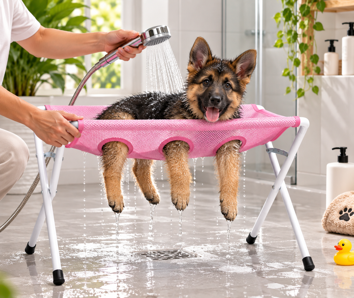 Pet Shower & Grooming Hammock-8