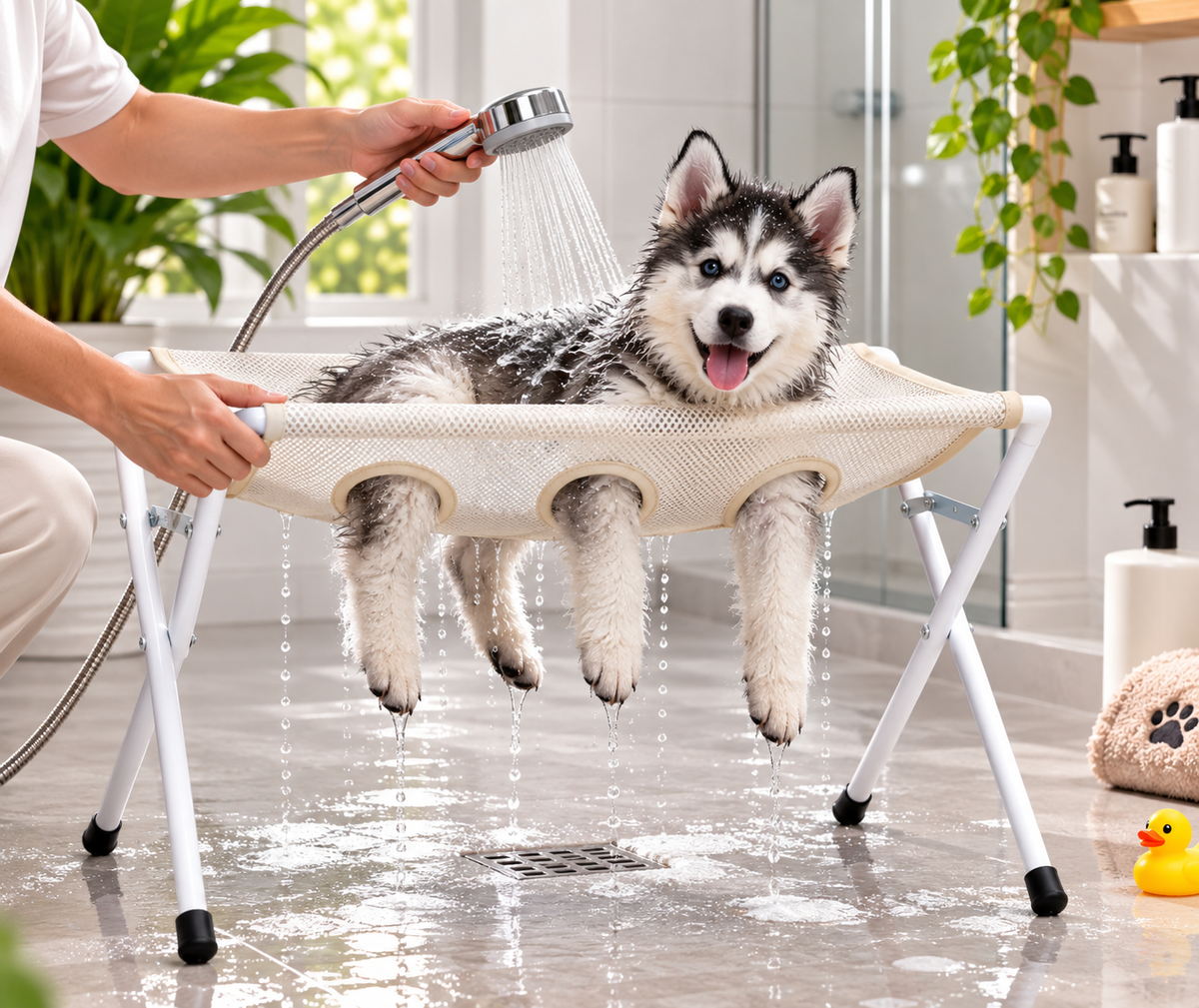 Pet Shower & Grooming Hammock-10