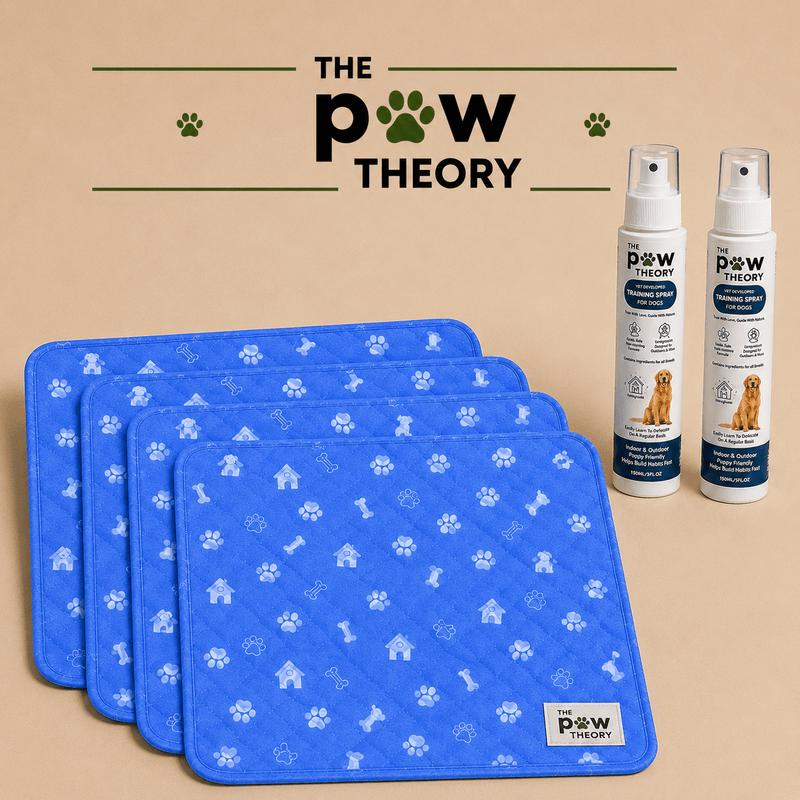 A reusable potty pad + training spray designed to help your puppy learn where to go. - The Paw Theory