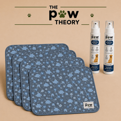 A reusable potty pad + training spray designed to help your puppy learn where to go. - The Paw Theory