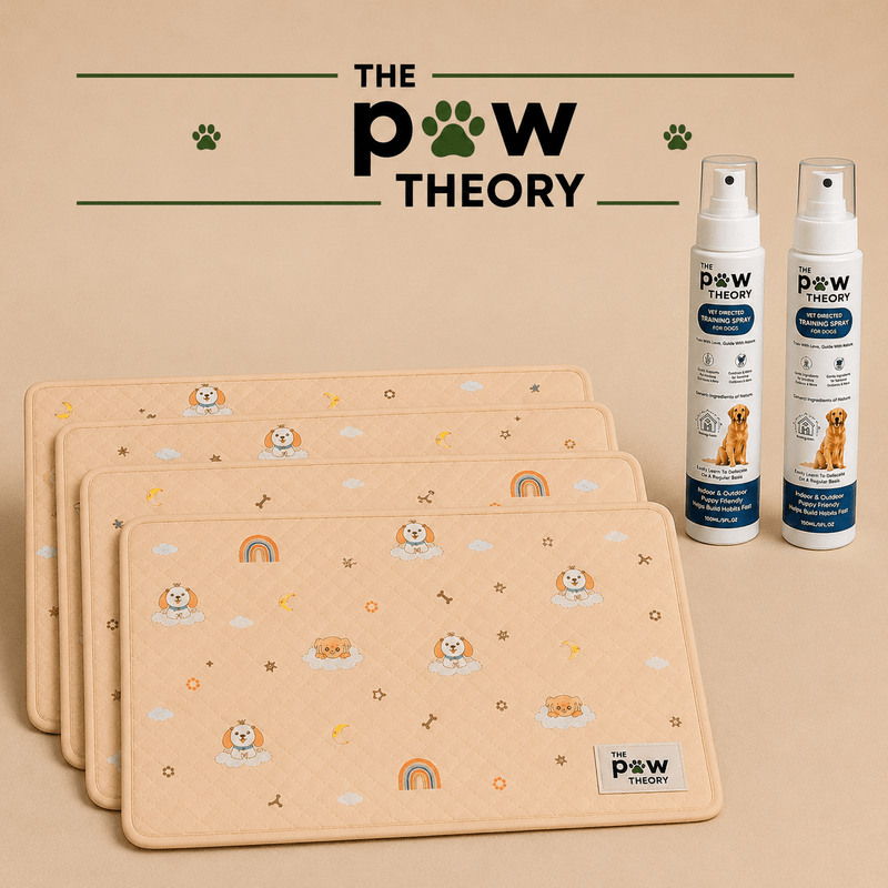 A reusable potty pad + training spray designed to help your puppy learn where to go. - The Paw Theory