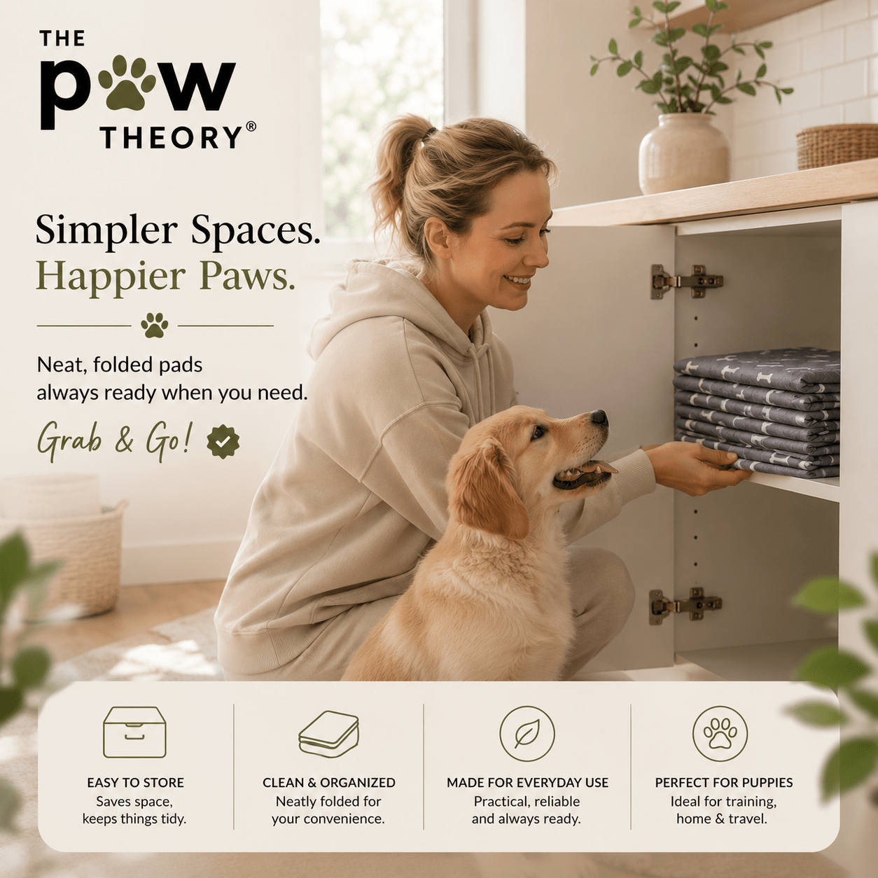 A reusable potty pad + training spray designed to help your puppy learn where to go. - The Paw Theory