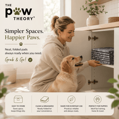 A reusable potty pad + training spray designed to help your puppy learn where to go. - The Paw Theory